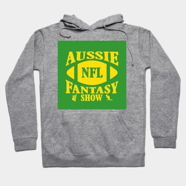 Aussie NFL Fantasy Green Logo Hoodie by Aussie NFL Fantasy Show